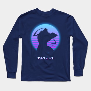 Alphonse Elric - Retro 80s Long Sleeve T-Shirt